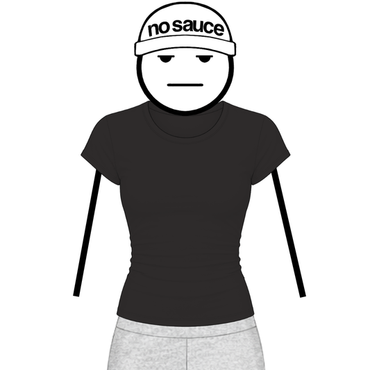 the women’s perfect tee - black no sauce