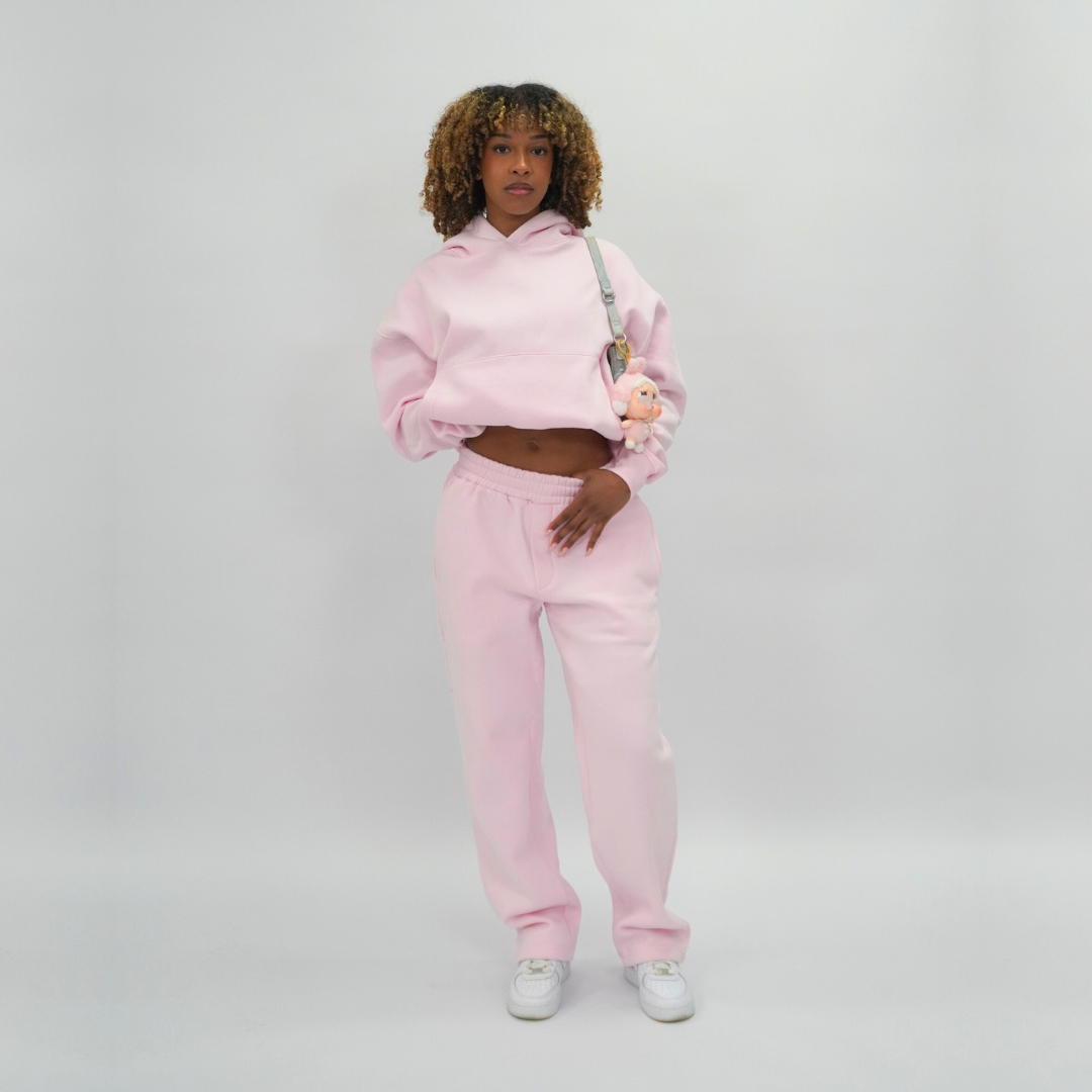 the straight leg jogga' - pink no sauce