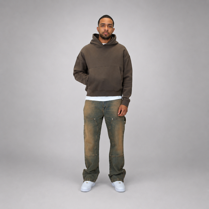 the straight leg carpenta’ jeans - blue (mocha wash) No Sauce