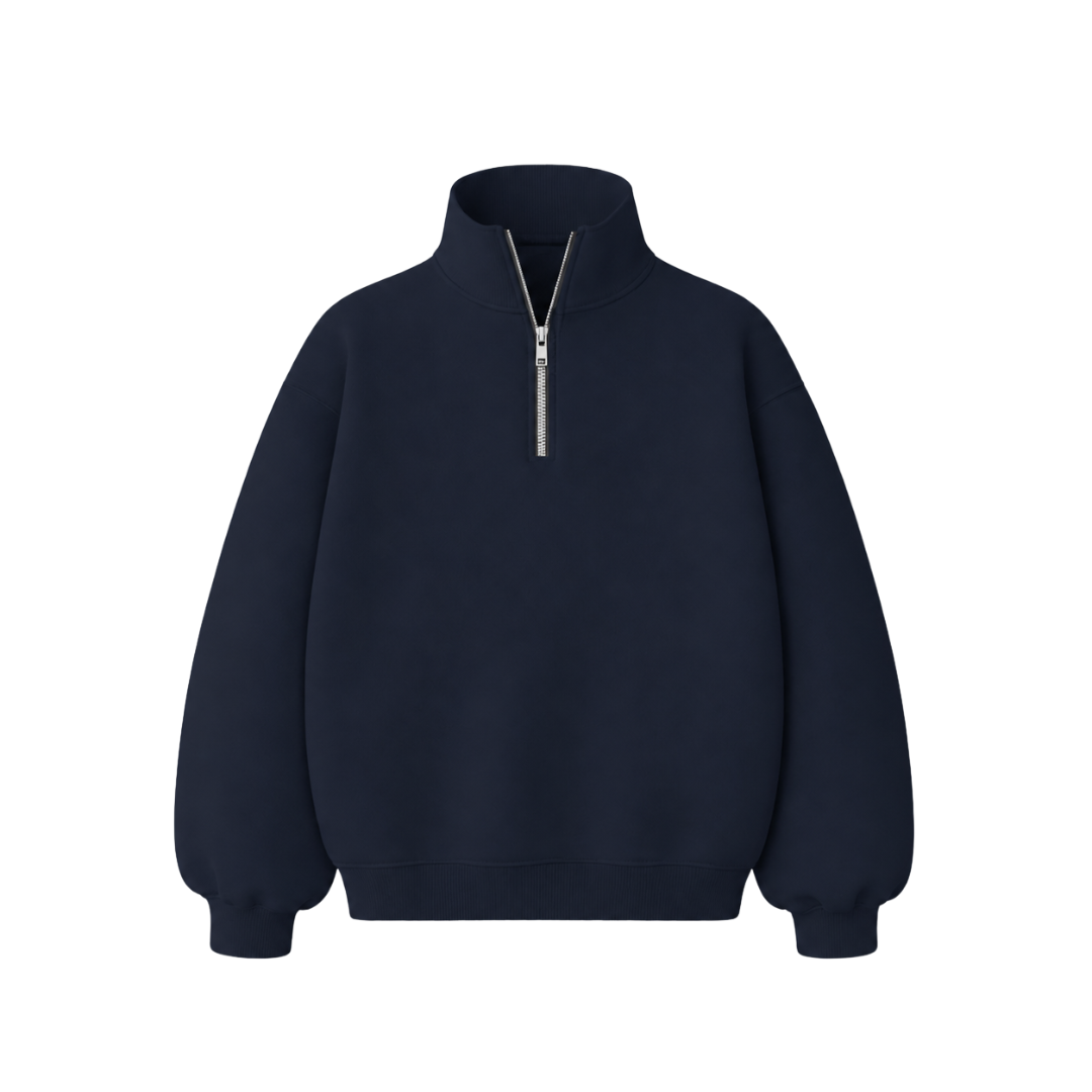 the quarter zippa' - navy no sauce