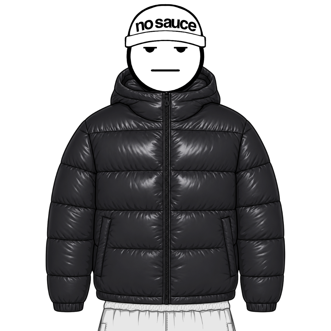 the down puffa’ - dark grey No Sauce