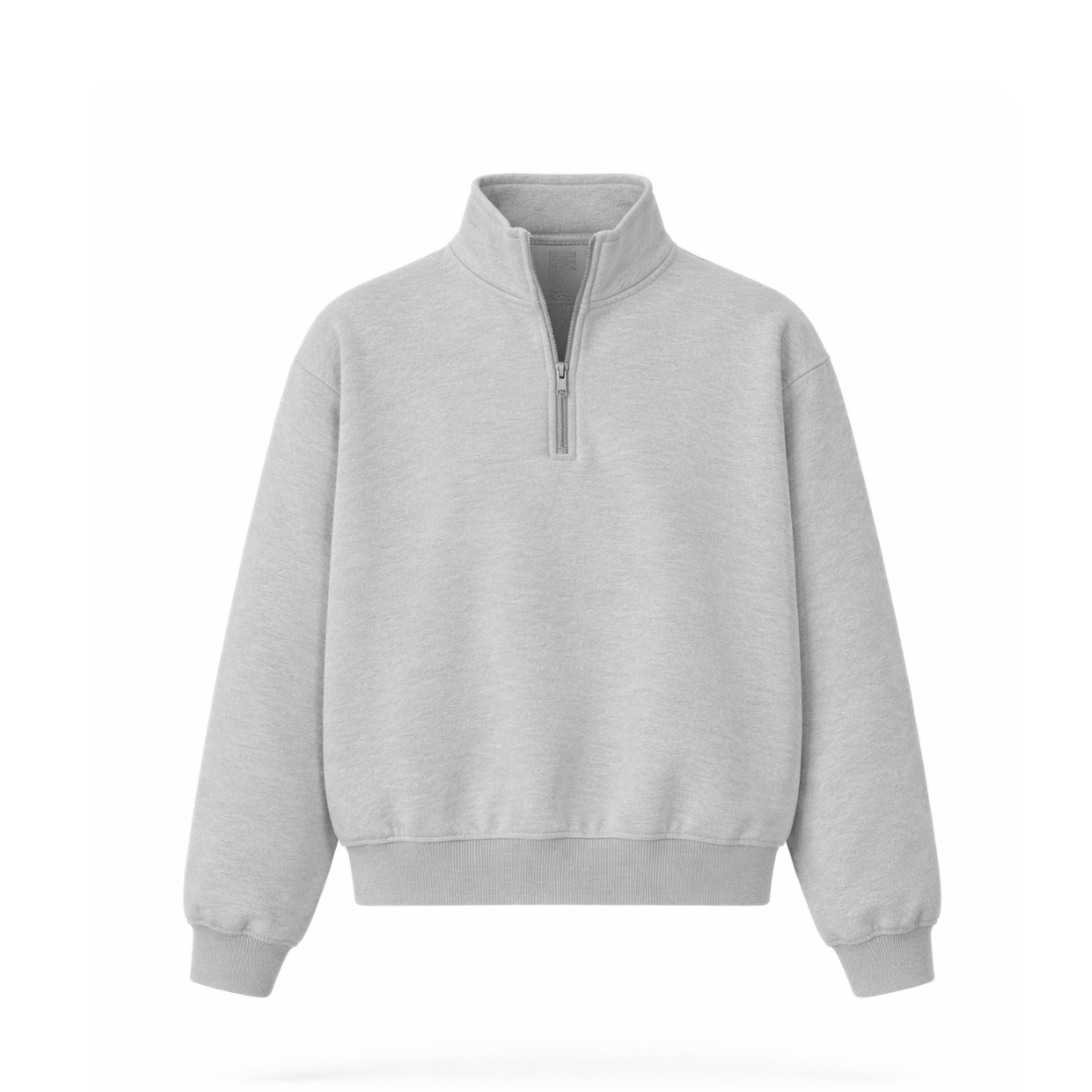 the quarter zippa' - grey no sauce