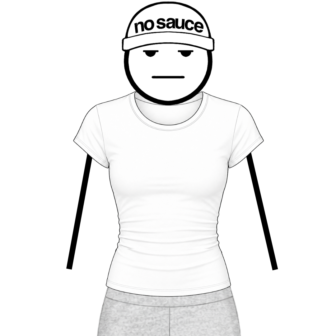 the women’s perfect tee - white no sauce