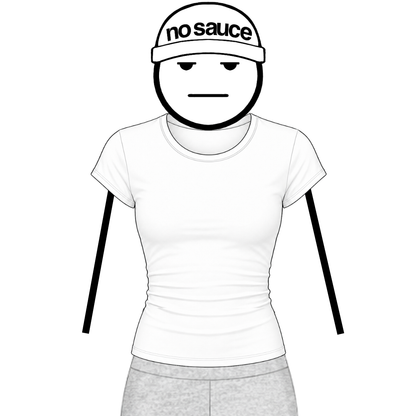 the women’s perfect tee - white no sauce