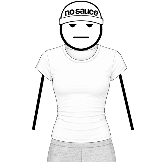 the women’s perfect tee - white no sauce