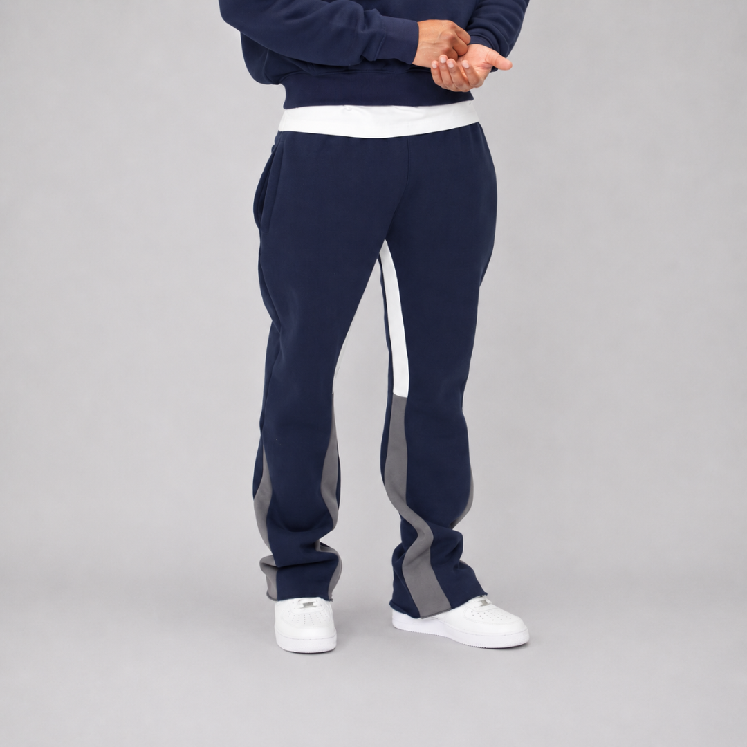 the flared jogga' - navy no sauce