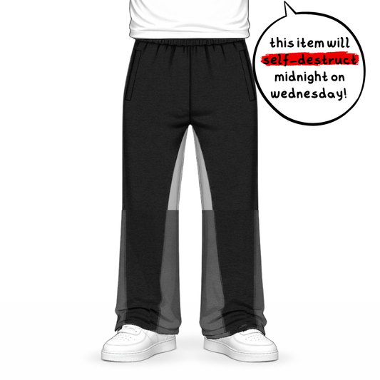 the flared jogga' - black no sauce