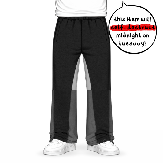 the flared jogga' - black no sauce