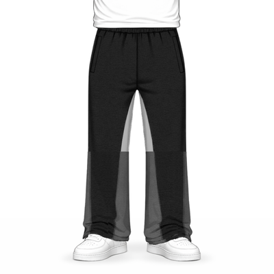 the flared jogga' - black no sauce