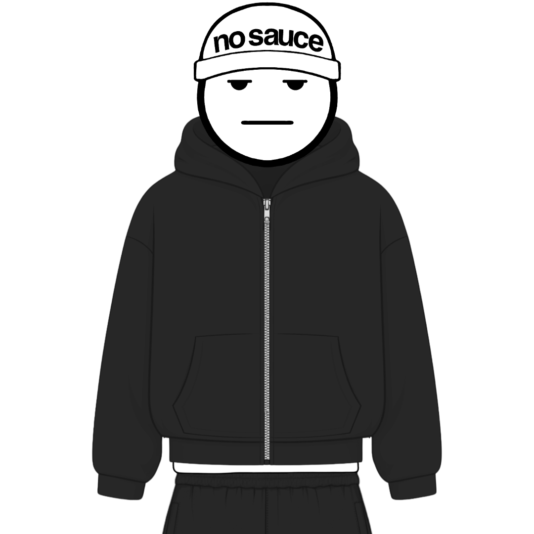 the zippa’ - black No Sauce