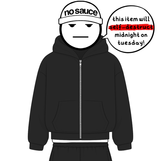 the zippa’ - black No Sauce