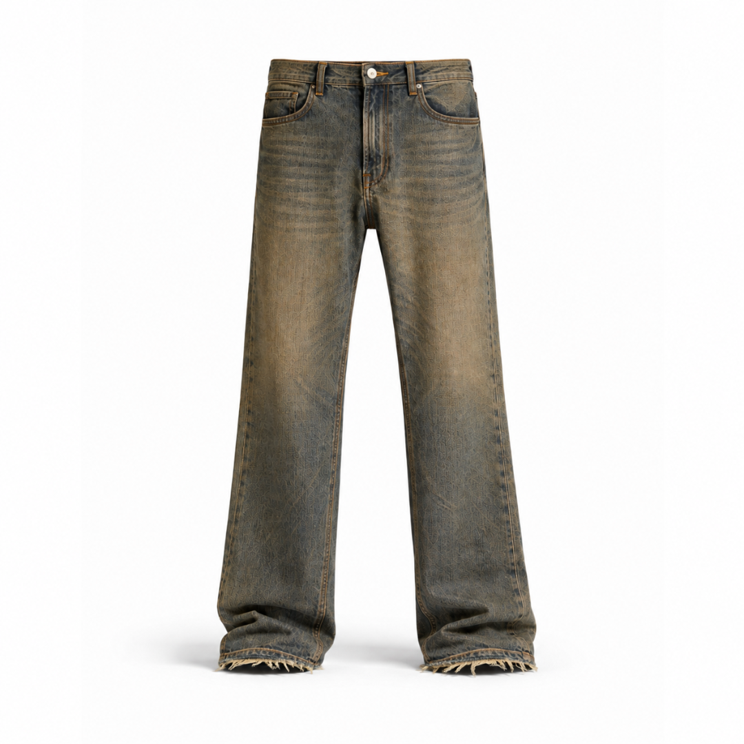 the flared jeans - blue (mocha wash) No Sauce