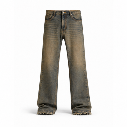 the flared jeans - blue (mocha wash) No Sauce