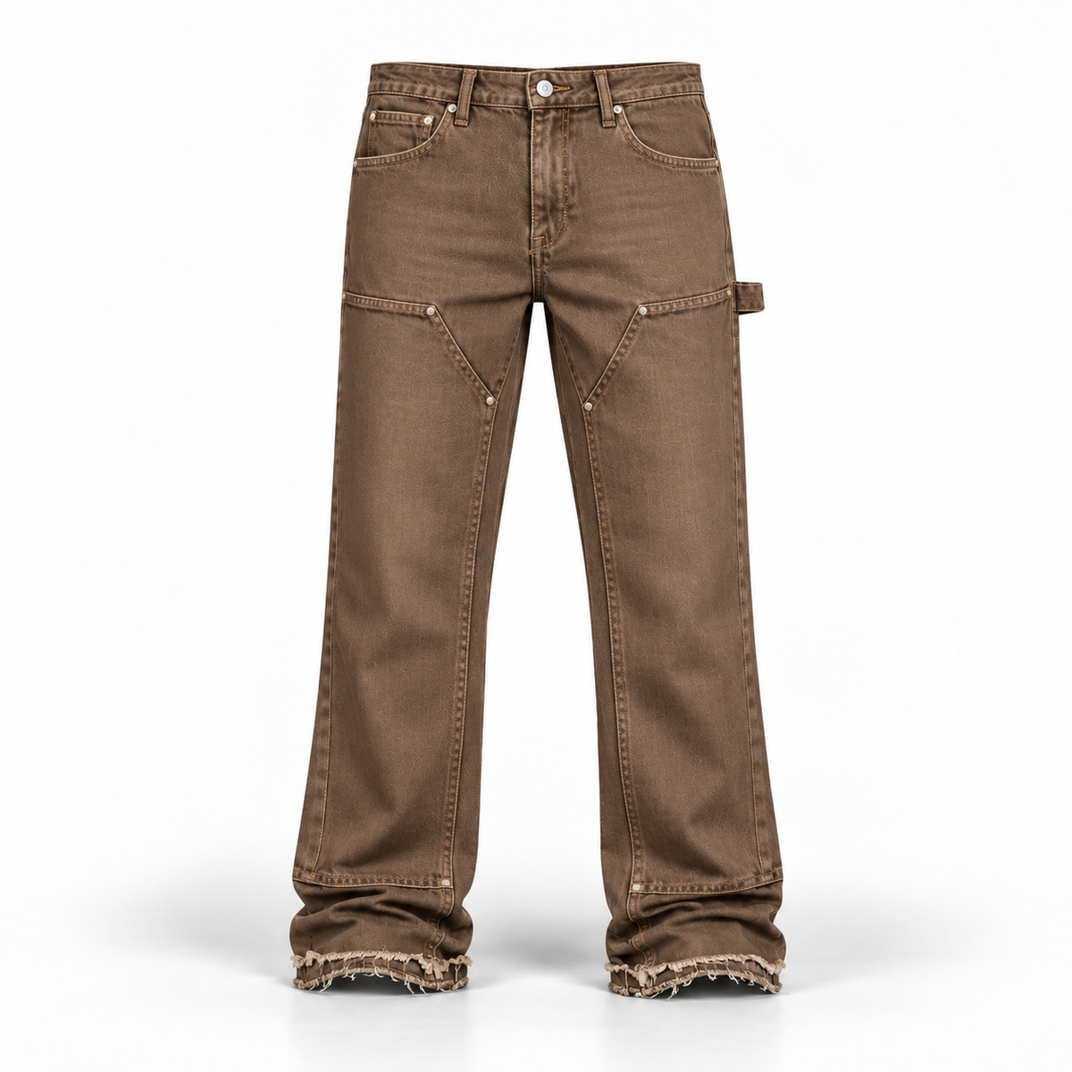 the flared carpenta' jeans - washed brown No Sauce