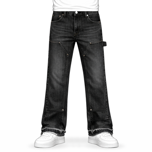 the flared carpenta' jeans - black No Sauce