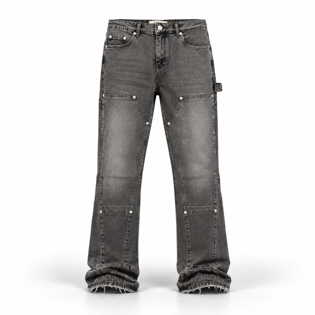 the flared carpenta' jeans - grey No Sauce