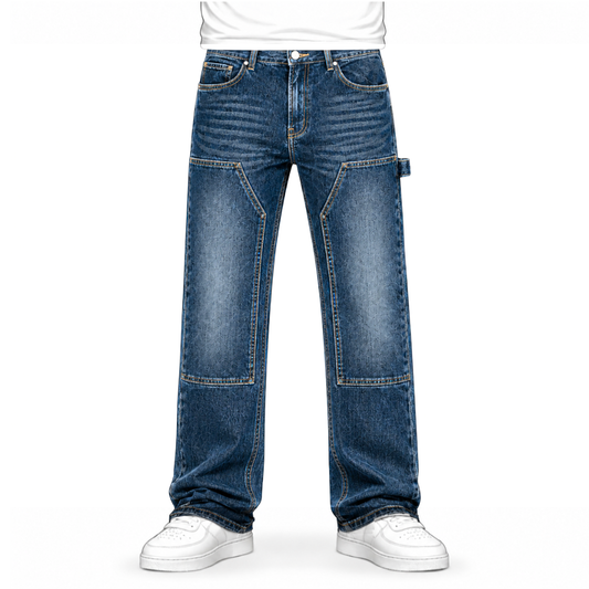 the straight leg carpenta’ jeans - blue No Sauce