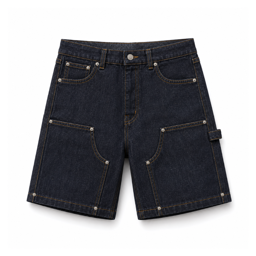 the denim carpenta' shorts - raw denim No Sauce