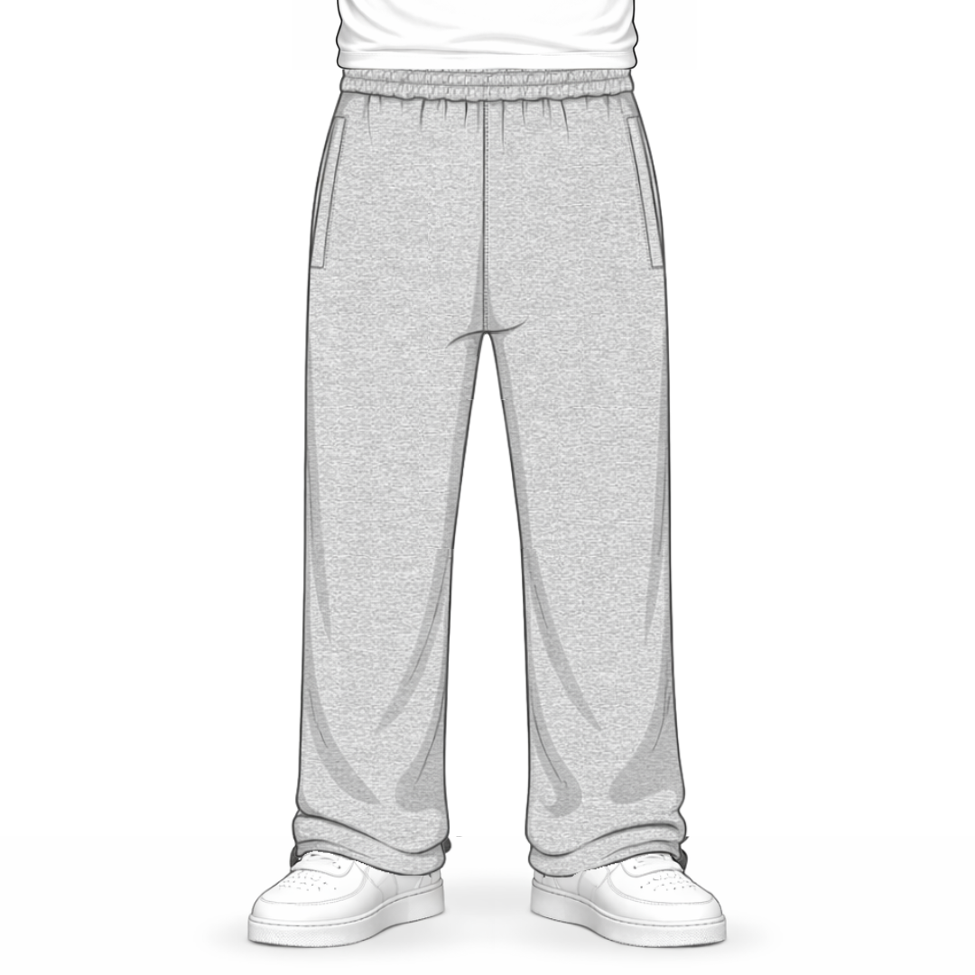 the straight leg jogga' - grey no sauce