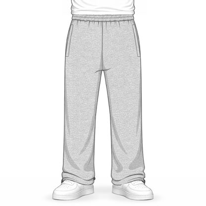 the straight leg jogga' - grey no sauce