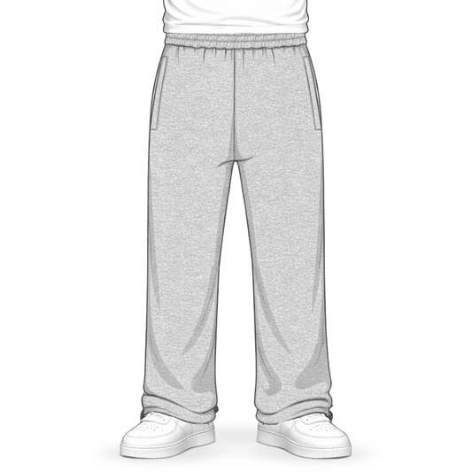 the straight leg jogga' - grey no sauce