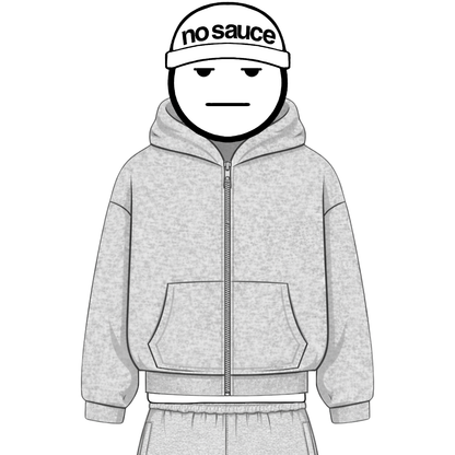 the zippa’ - grey No Sauce
