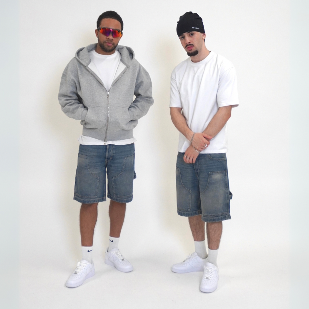 the denim carpenta' shorts - blue