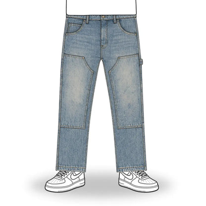 the flared carpenta' jeans - blue No Sauce