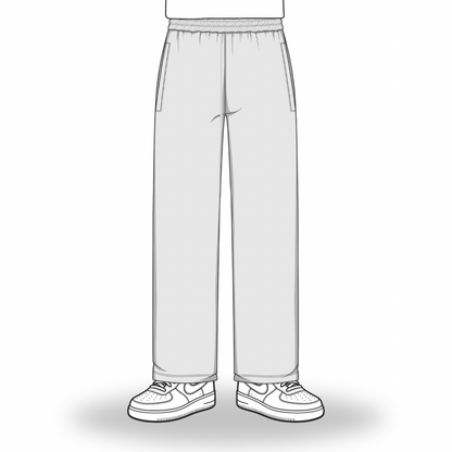 the straight leg jogga' - grey