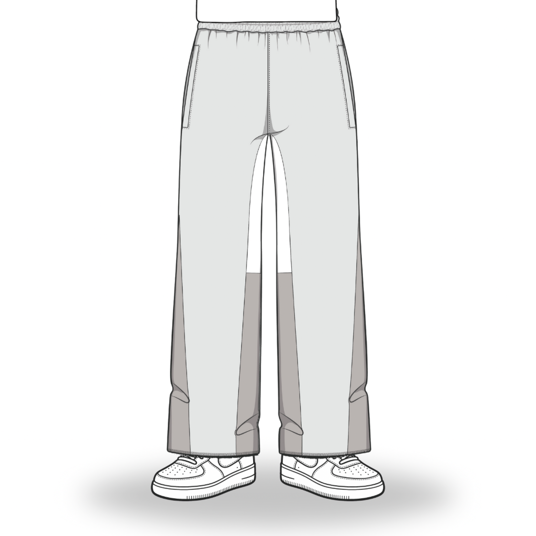 the flared jogga' - grey