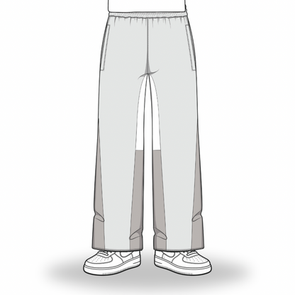 the flared jogga' - grey