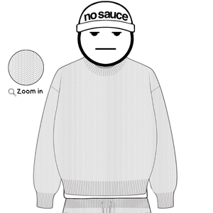 the soft-knit sweata' - grey
