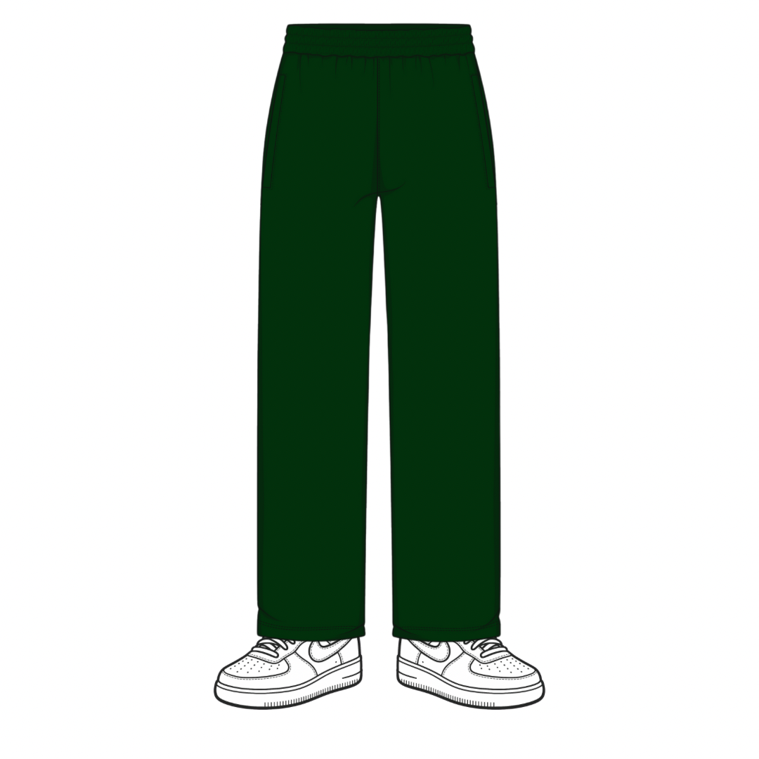 the straight leg jogga' - forest green