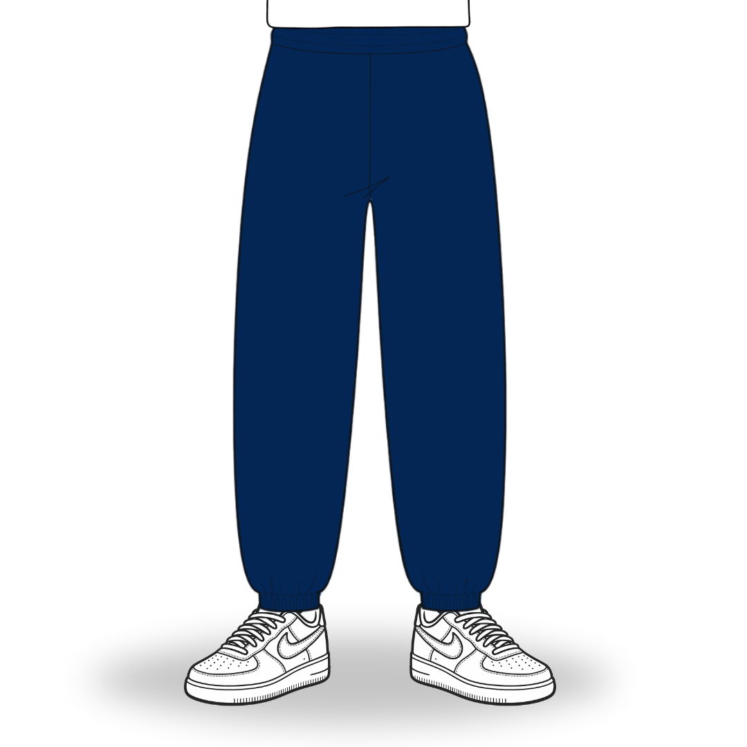 the slim cuffed jogga' - navy - No Sauce