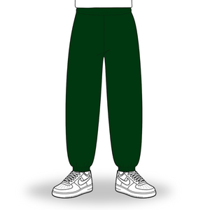 the slim cuffed jogga' - forest green