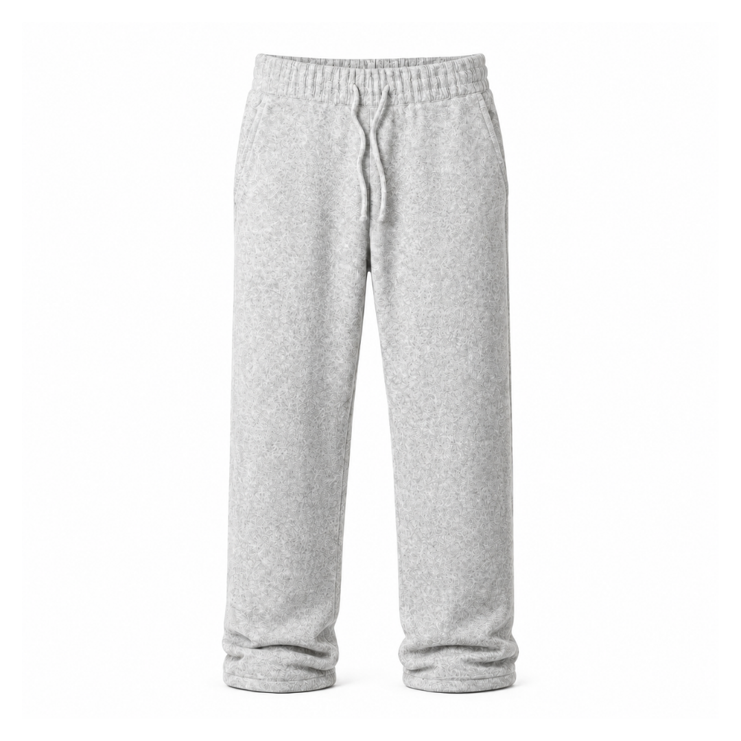 the soft-knit straight leg jogga' - grey No Sauce
