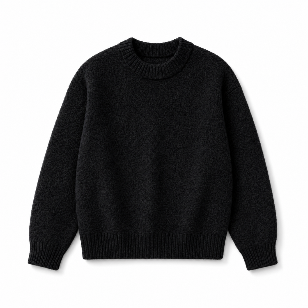 the soft-knit sweata' - black No Sauce