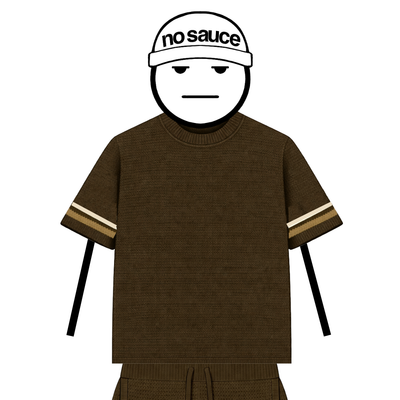 the crochet-knit stripe T-Shirt - mocha brown no sauce