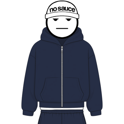 the zippa' - navy No Sauce