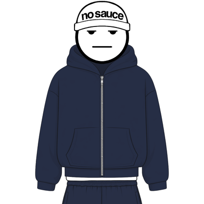 the zippa' - navy No Sauce