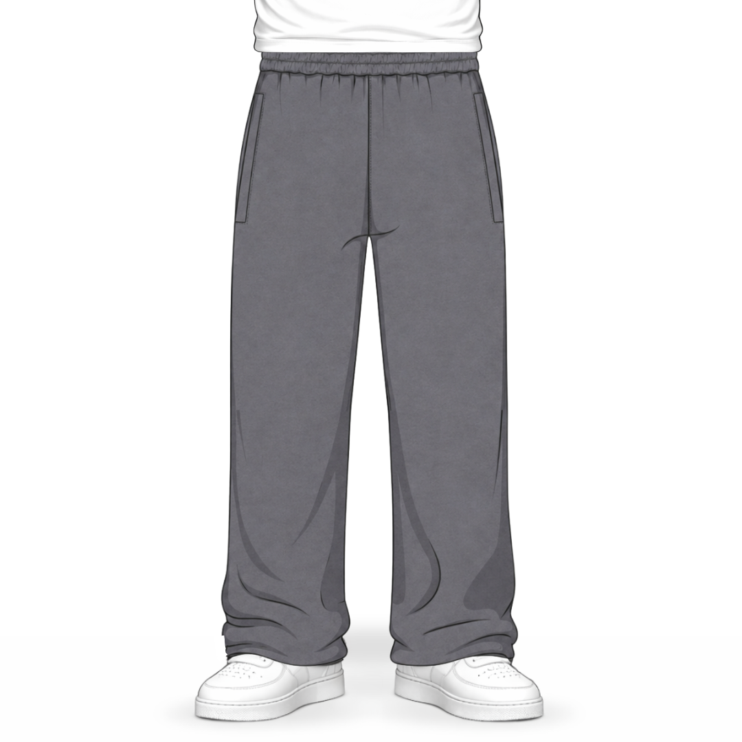 the straight leg jogga' - dark grey no sauce