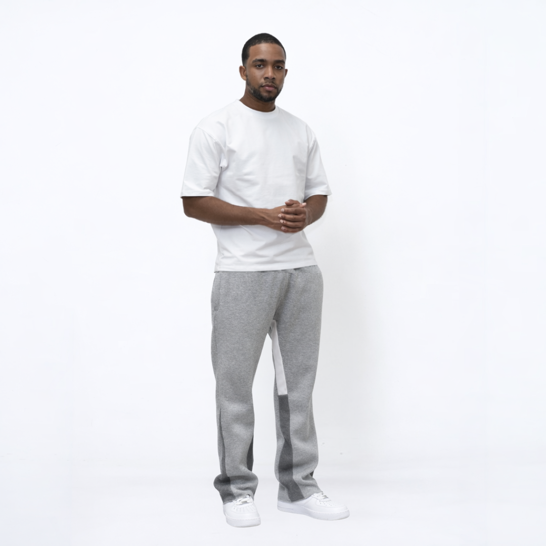 the flared jogga' - grey