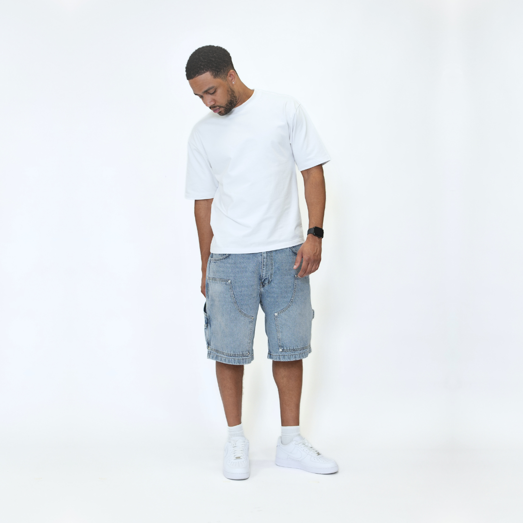 the perfect oversized tee - white no sauce