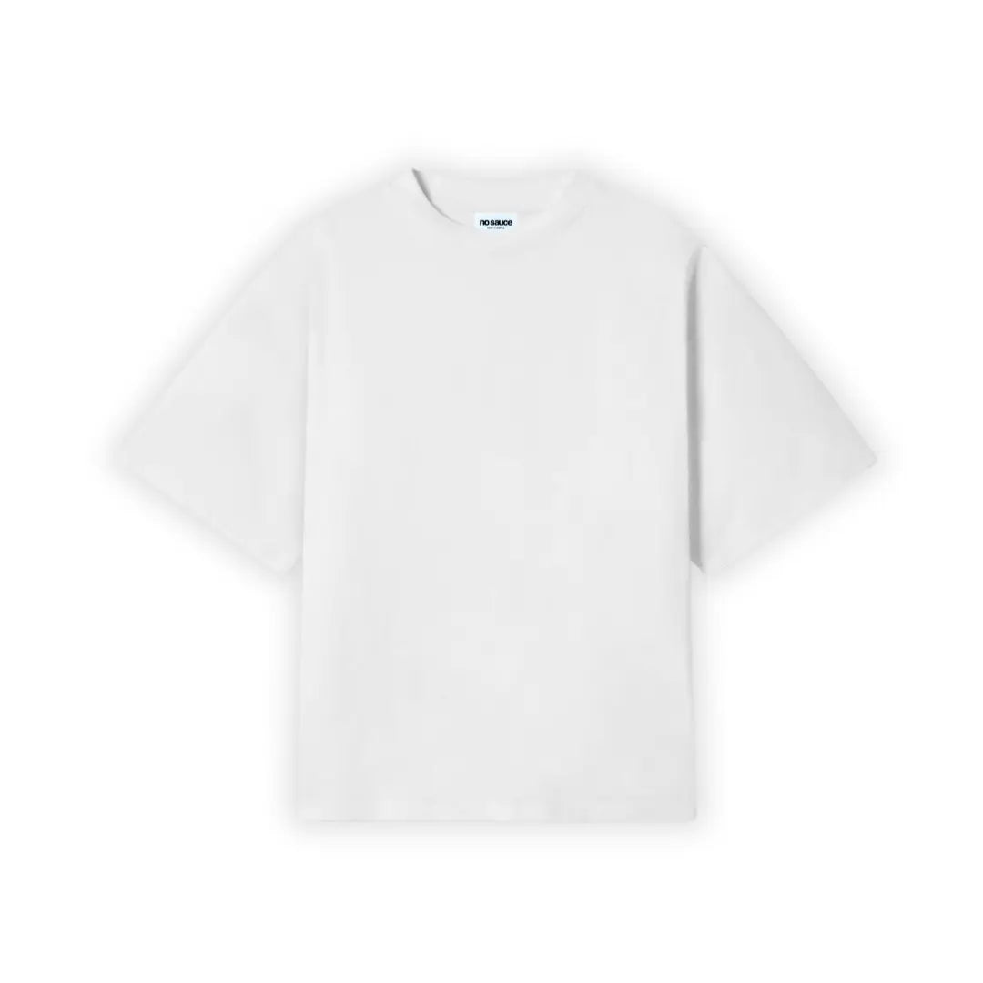 the perfect oversized tee - white no sauce
