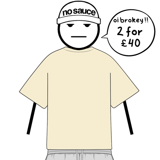 the perfect oversized tee - créme