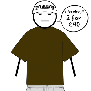the perfect oversized tee - brown