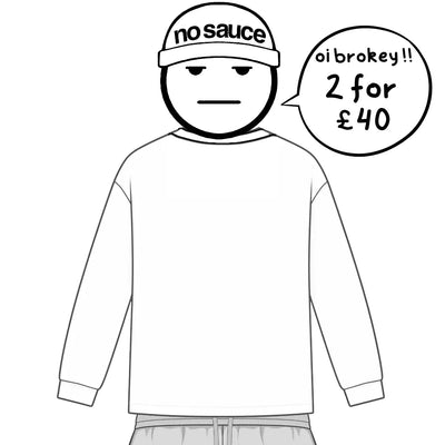 the perfect long sleeve tee - white no sauce