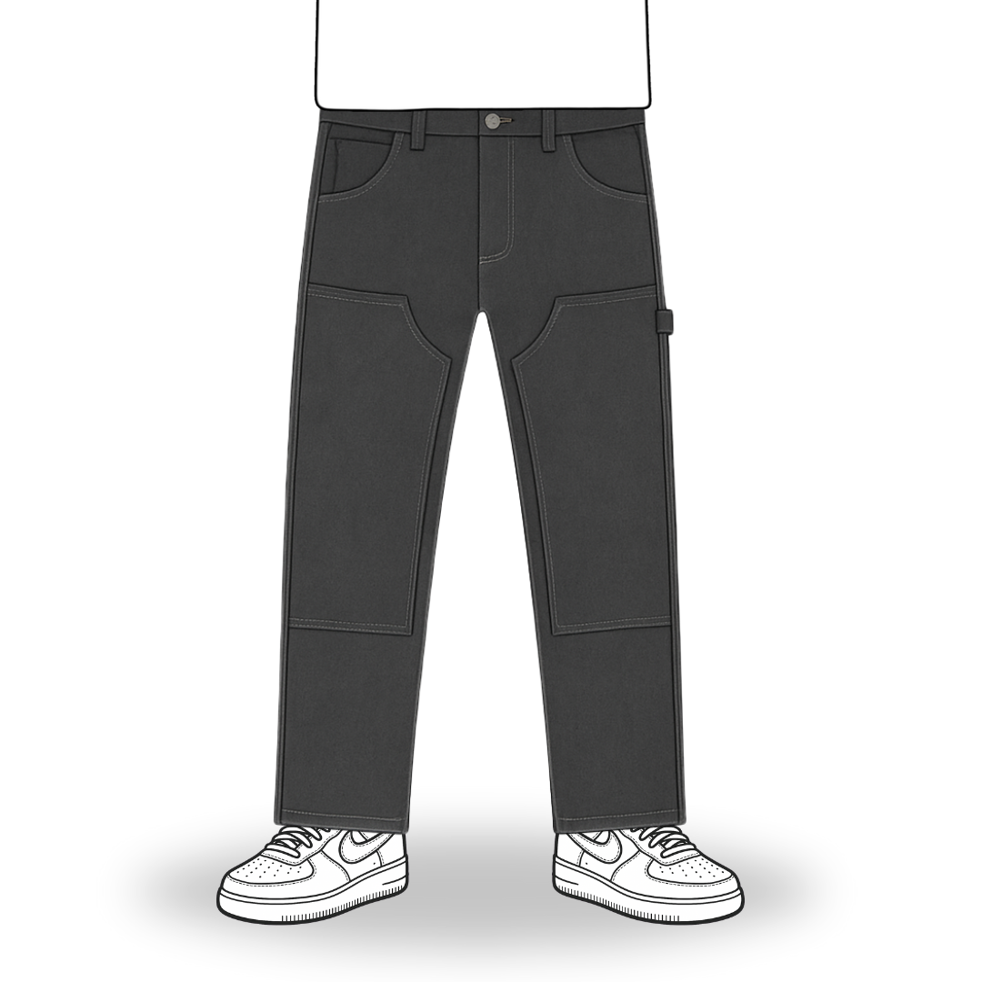 the flared carpenta' jeans - grey