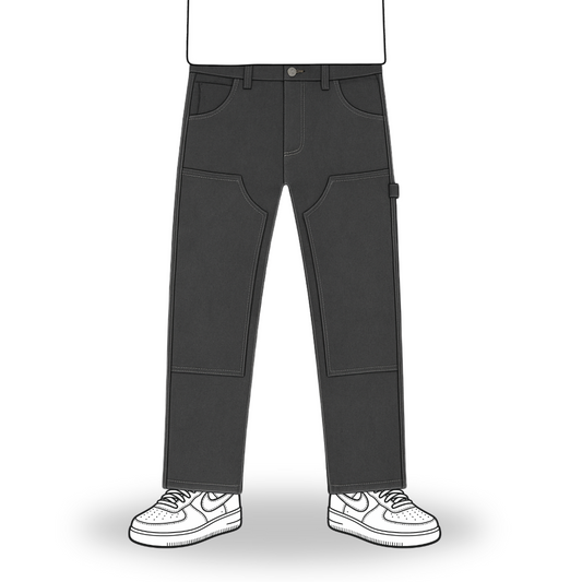 the flared carpenta' jeans - grey