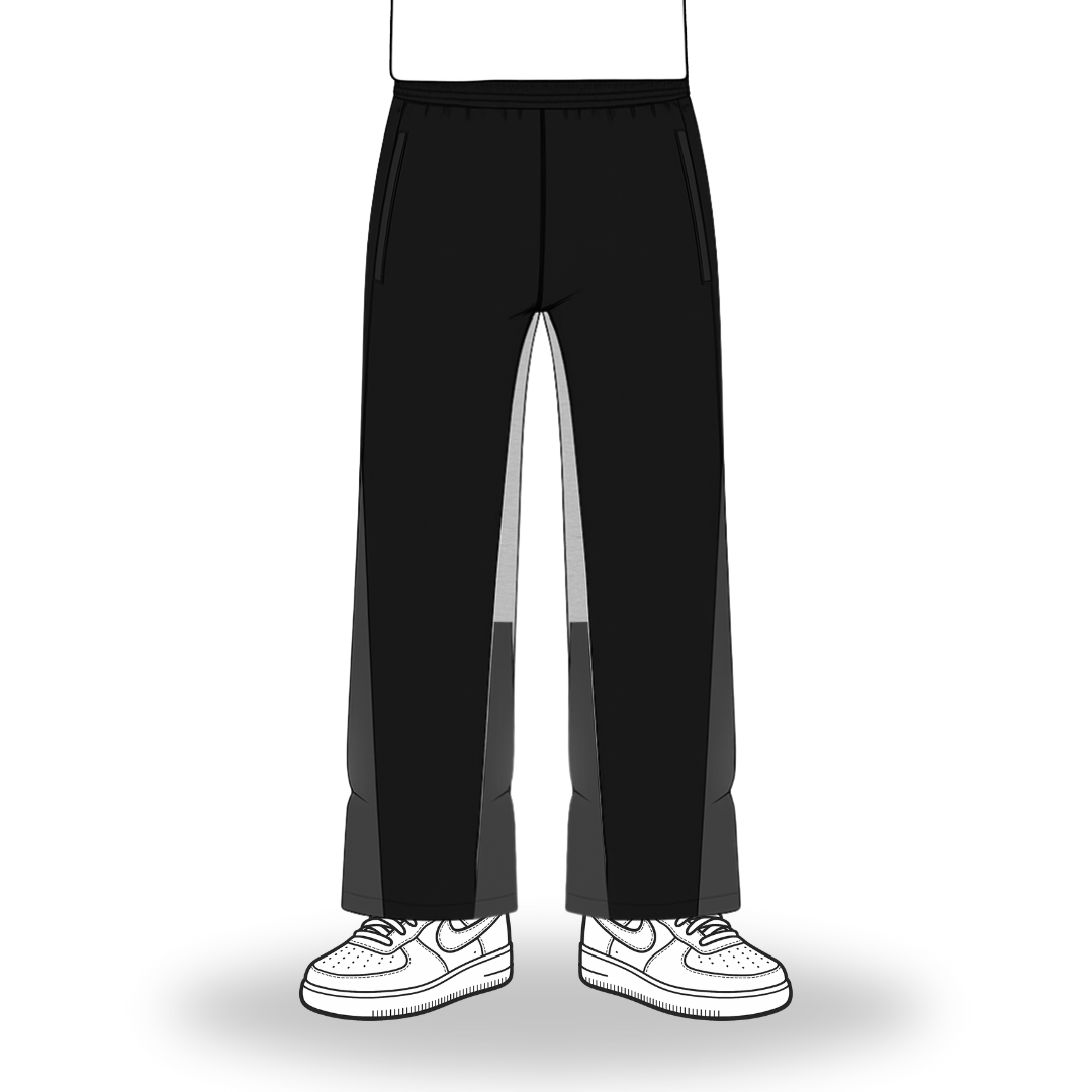the flared jogga' - black